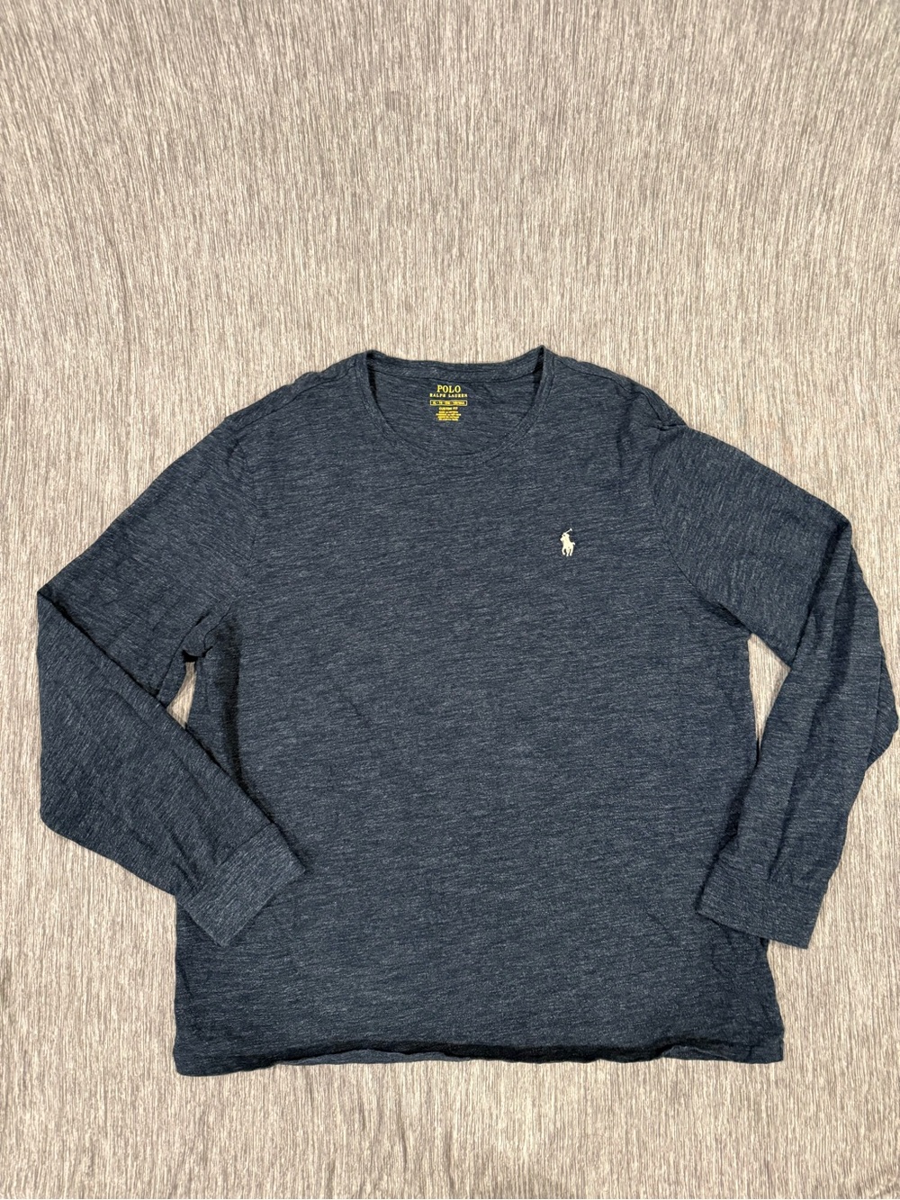 Polo by Ralph Lauren Dark Heather Navy Long-Sleeve Crewneck Tee